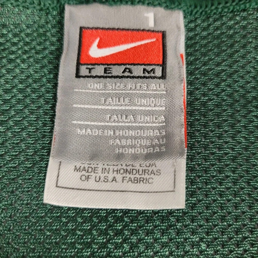 Vintage Nike Soccer Training Bib Mens OSFM Green Y2K Mesh Pinnie Polyester